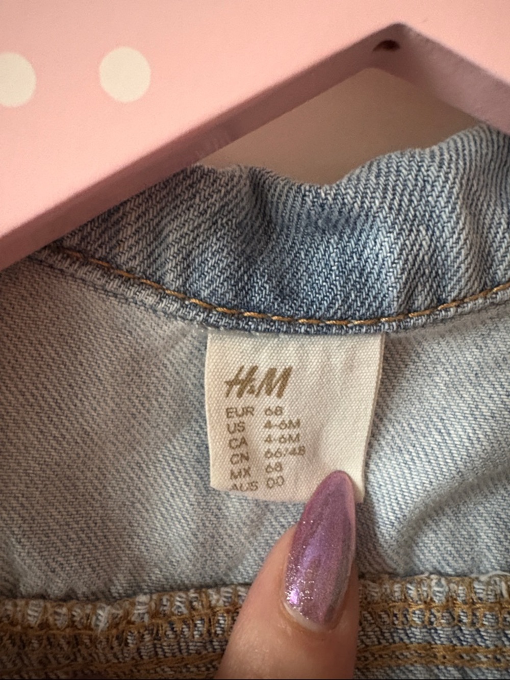⚡️4 for $20⚡️H&M Baby Ruffle Jean Jacket - Picture 2 of 6